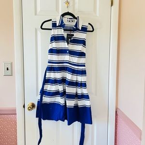 Brand New MILLY Blue Sailor Stripe Shirt Dress